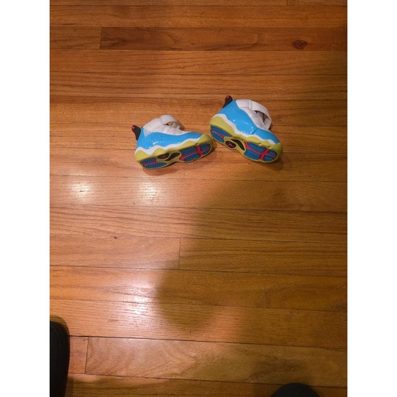 Nike Jordan 6 Rings White/Light Blue Fury-Cyber TD Toddler Size 5C - Picture 6 of 15